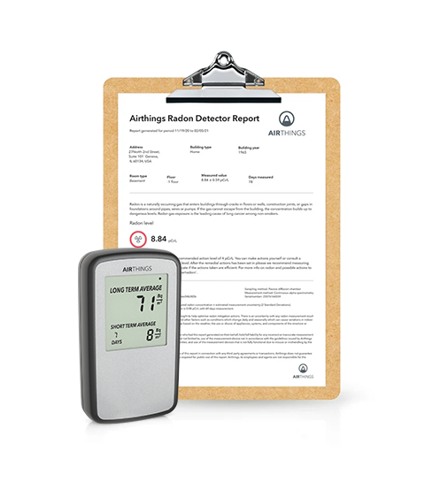  AirThings Home – Detector de gas y radón para el hogar, versión  internacional en Bq/M³ : Herramientas y Mejoras del Hogar