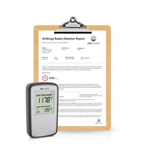 Airthings Battery Operated Digital Radon Detector 2350 - The Home Depot